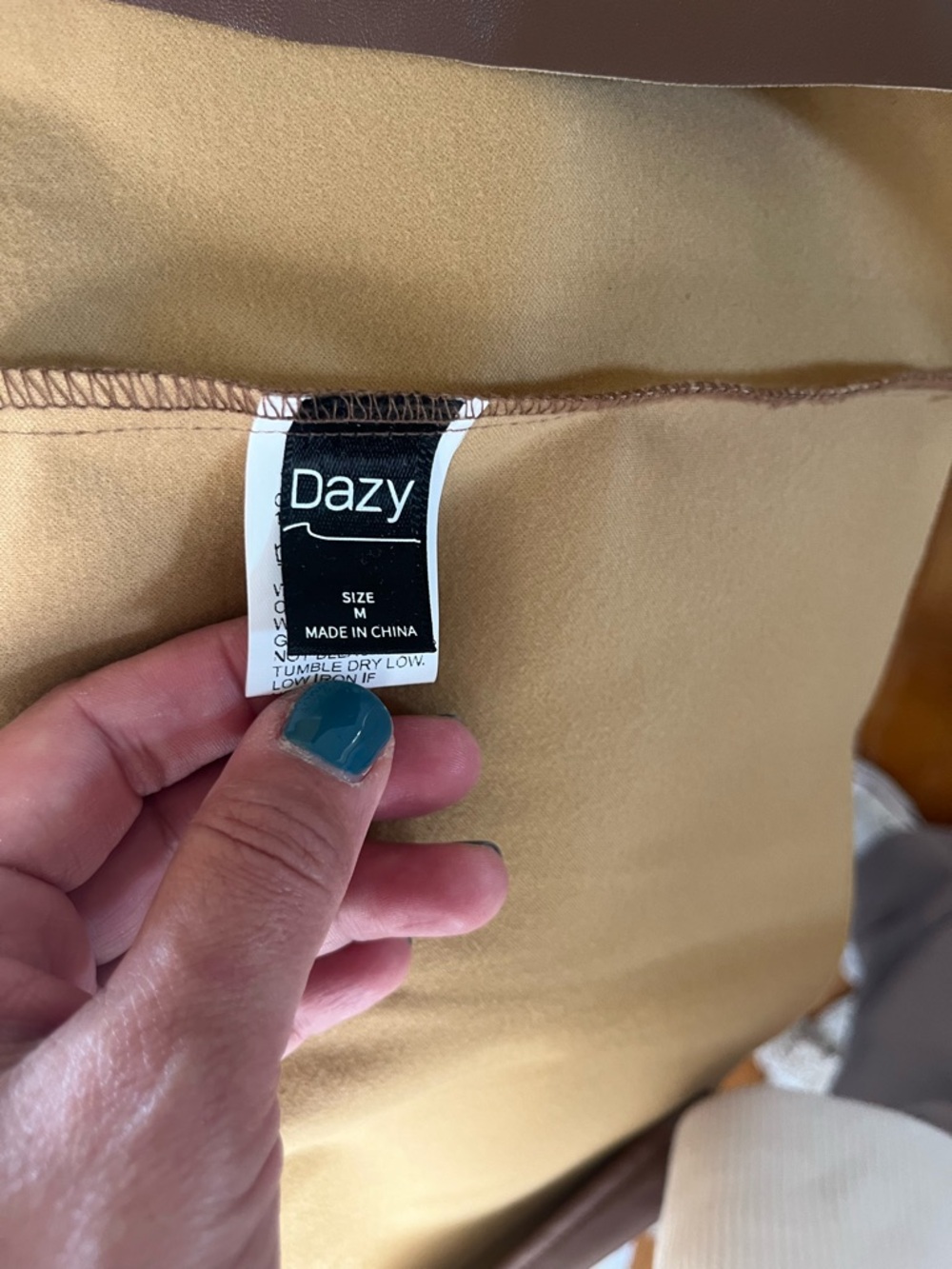 SHEIN Brown Faux Leather Midi Skirt - Picture 2 of 5